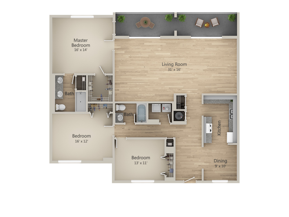 2D Floor Plan for Australian Open