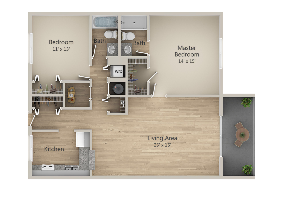 2D Floor Plan for US Open